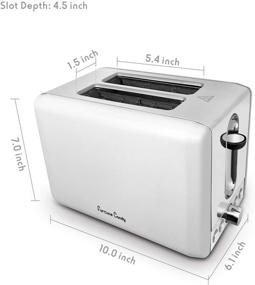 img 1 attached to 🍞 Toasters 2 Slice Best Rated Prime: Stainless Steel Bagel Toaster with 6 Bread Shade Settings, Wide Slots, and Removable Crumb Tray