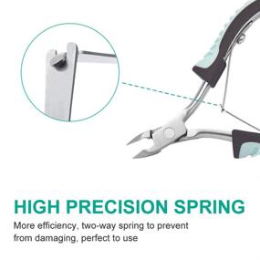 img 2 attached to 💅 Premium Non-Slip Cuticle Trimmer: IVON Professional Stainless Steel Nipper Cutter for Precise Nail Care