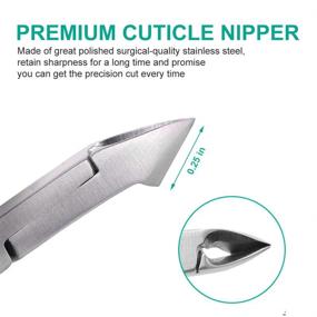 img 3 attached to 💅 Premium Non-Slip Cuticle Trimmer: IVON Professional Stainless Steel Nipper Cutter for Precise Nail Care
