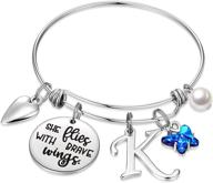 🦋 iefwell stainless steel butterfly bracelets with initial charm – perfect butterfly gifts for women logo