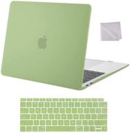 🥑 mosiso avocado green macbook air 13 inch case 2020 2019 2018 release - a2337 m1 a2179 a1932 retina display with touch id, hard shell case + keyboard cover + wipe cloth - compatibility & durability combo! logo