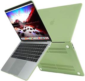 img 2 attached to 🥑 MOSISO Avocado Green MacBook Air 13 Inch Case 2020 2019 2018 Release - A2337 M1 A2179 A1932 Retina Display with Touch ID, Hard Shell Case + Keyboard Cover + Wipe Cloth - Compatibility & Durability Combo!