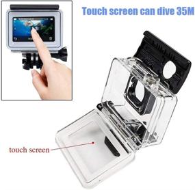 img 2 attached to 📷 35M Waterproof Diving Protective Shell Case for Xiaomi Yi 4K / Xiaoyi Yi 4K+ / Yi Lite Action Camera with Touch Screen and Accessories