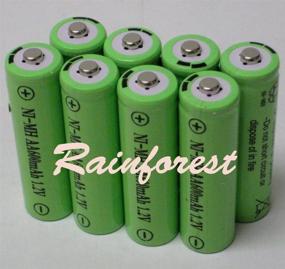 img 1 attached to 🔋 High-Capacity 600mAh 1.2V Rechargeable AA Ni-MH Batteries Set - Ideal for Solar Lights (8-Piece Pack)