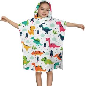 img 3 attached to 👶 Soft Hooded Towel Wrap for Boys and Girls | Ideal Swim, Beach, Bath, and Pool Cover-Up for Kids aged 2-7 Years Old