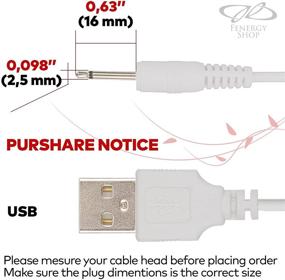 img 3 attached to 🔌 Efficient Replacement Charger Cord - Fast Charging USB Cable - 2.5mm (White)