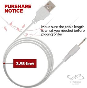 img 2 attached to 🔌 Efficient Replacement Charger Cord - Fast Charging USB Cable - 2.5mm (White)