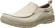 👞 skechers relaxed elected loafer charcoal men's shoes - stylish loafers & slip-ons logo