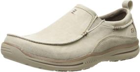 img 4 attached to 👞 Skechers Relaxed Elected Loafer Charcoal Men's Shoes - Stylish Loafers & Slip-Ons