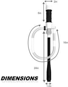 img 3 attached to 🔴 Portable Multifunctional Liquid Transfer Pump | Battery Operated Siphon Pump for Transporting Non-Corrosive Liquids (Water, Gasoline, etc.) | Suitable for Home Use | Red and Black