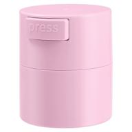 beaupretty pink sealed eyelash extension container - securely store your beauty products logo