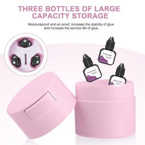 img 2 attached to Beaupretty Pink Sealed Eyelash Extension Container - Securely Store Your Beauty Products