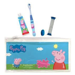 img 1 attached to 🐷 Convenient Peppa Pig Travel Kit by Brush Buddies: Your Perfect On-the-Go Companion