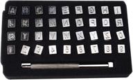 knoweasy 6mm steel punch alphabet letter number leather stamper set: ideal tool for diy leather craft printing logo