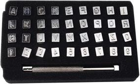 img 4 attached to Knoweasy 6mm Steel Punch Alphabet Letter Number Leather Stamper Set: Ideal Tool for DIY Leather Craft Printing