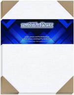 📄 premium 100 white linen 80# cover paper sheets - 8.5x11 standard | fine linen textured cardstock for letters & flyers logo