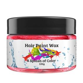 img 4 attached to Red Hair Paint Wax - 120g | Natural Temporary Hair Dye for All Hair Types | Eco-Friendly & Easy to Use