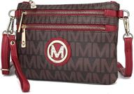 👛 mkf collection signature crossbody pocketbook: chic women's handbags & wallets logo