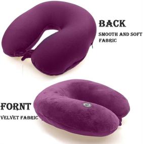 img 1 attached to 🌈 Hooshing Vibrating Neck Pillow Massage Therapy for Travel, Home Rest, Neck Pain Relief - Best Gift for Parents, Purple