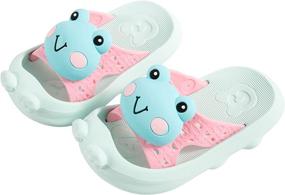 img 4 attached to Toddler Unisex Sandals Shower Slippers