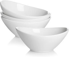 img 4 attached to 🍲 Teocera Porcelain Serving Bowls & Dishes