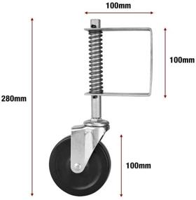 img 4 attached to 🔃 Swivel Caster with Rubber Spring-Loaded Capacity