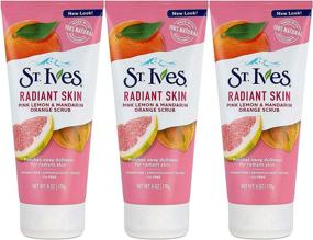 img 1 attached to St Ives Scrub - Even & Bright Pink Lemon & Mandarin Orange 6oz (Pack of 3) - Effective Exfoliation for a Radiant Glow