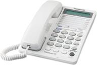 📞 enhanced communication with panasonic kx-ts208w: 2-line lcd speakerphone system, clock, and hearing aid compatibility logo