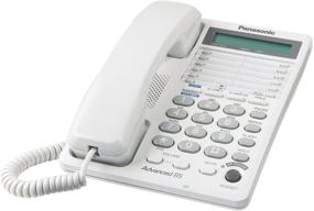 img 1 attached to 📞 Enhanced Communication with Panasonic KX-TS208W: 2-Line LCD Speakerphone System, Clock, and Hearing Aid Compatibility