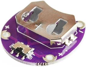 img 3 attached to 💡 Bolsen Tech 20 PCS/LOT Lilypad Coin Cell Holder CR2032 Mount Module Lily Pad w/ Small Slide Switch Board for Arduino