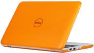 🍊 ipearl mcover hard case for dell inspiron 11 3162/3164 series (released after dec. 2015, not compatible with older 3137/3138 and 3147/3148 2-in-1 series) - 11.6" orange laptop cover logo