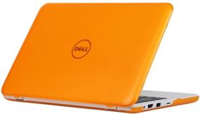 img 4 attached to 🍊 iPearl mCover Hard Case for Dell Inspiron 11 3162/3164 Series (Released After Dec. 2015, NOT Compatible with Older 3137/3138 and 3147/3148 2-in-1 Series) - 11.6" Orange Laptop Cover