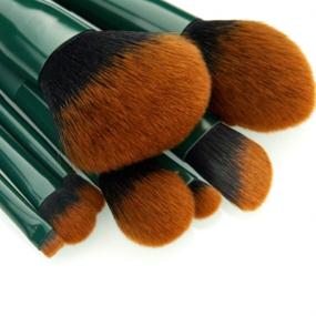 img 2 attached to 🖌️ Jessup Brushes 9-Piece Makeup Brush Set: Eyeshadow, Powder, Foundation, Concealer - Trekking Green T268