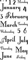 просветлённые штампы inkadinkado для месяцев и дней логотип