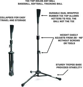 img 3 attached to 🏏 Enhanced SKLZ Travel Tee: Portable Folding Batting Tee for Baseball and Softball