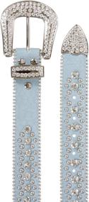 img 2 attached to Western Cowgirl Alligator Rhinestone Studded Women's Accessories for Belts