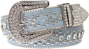 img 3 attached to Western Cowgirl Alligator Rhinestone Studded Women's Accessories for Belts