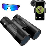 enhanced vision: 12x42 binoculars for optimal bird watching, hunting, sightseeing, and sports logo