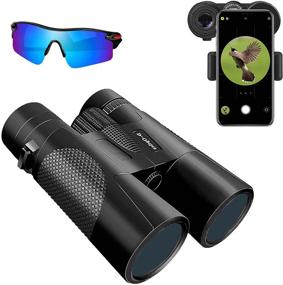 img 4 attached to Enhanced Vision: 12X42 Binoculars for Optimal Bird Watching, Hunting, Sightseeing, and Sports