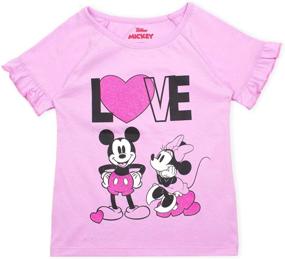 img 1 attached to Stylish Disney 3 Piece Mickey Minnie Leggings: The Perfect Girls' Clothing Set!