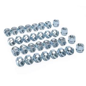 img 1 attached to 🔧 High-Quality Aftermarket Wheel Lug Nuts (32pcs) for 2002-2010 Ram 1500/2500/3500, Ram SRT, 2005-2011 Dakota, 2004-2009 Durango, Hummer H1, and More Wheels – 9/16-18, 21mm Height, Open End, Conical Lugnuts