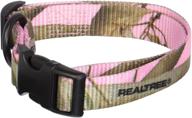 🐶 omnipet realtree apc pink camouflage kwik klip dog collar - stylish and convenient collar for your dog logo