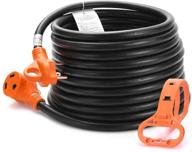 mictuning heavy-duty 30 amp rv extension cord - 30ft, 10 gauge, 125v, 3750w - with handle and cord organizer logo