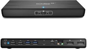 img 4 attached to 🔌 MediaGear USB C 5K/4K Pro Docking Station with 100W Power Delivery: Dual DisplayPort, USB 3.0/2.0, Ethernet, Audio Bundle with 4K DisplayPort to HDMI Adapter - Compatible with Mac & Windows OS