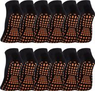 🧦 stay balanced with 12 pairs of non slip yoga socks for women - gripper socks for pilates, ballet, barre, and yoga логотип