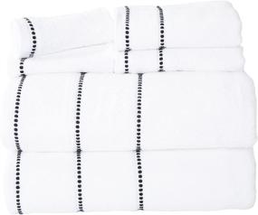 img 4 attached to Luxury Cotton Washcloths Lavish Home