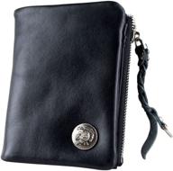 ancicraft genuine leather bifold wallet logo