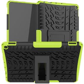 img 4 attached to 📚 MaoMini for Kindle Fire HD 10 Case / HD 10 Plus Case 11th Generation 2021 Release - Green, Kickstand, Heavy Duty Armor, Defender Cover