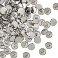 100pcs platinum metal flat buttons: ideal for sewing diy crafts and jewelry making - ph pandahall logo