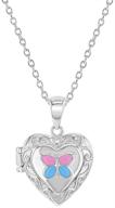 sterling silver butterfly necklace pendant logo